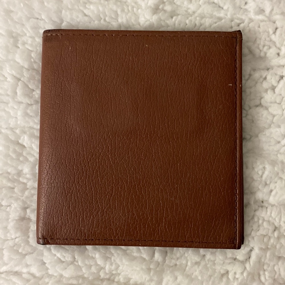 Vintage new stock Amity cowhide leather indexer billfold wallet